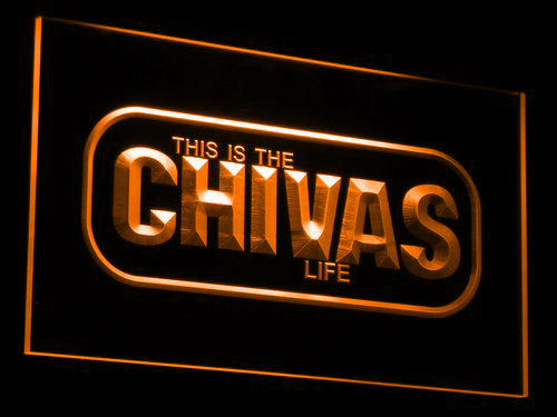 FREE Chivas Regal This is the Chivas Life LED Sign - Orange - TheLedHeroes