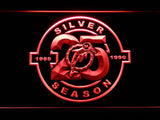 Miami Dolphins Silver Season LED Neon Sign USB - Red - TheLedHeroes