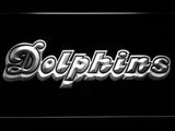 Miami Dolphins (5) LED Neon Sign USB - White - TheLedHeroes