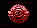 Kansas City Chiefs Community Quarterback LED Neon Sign USB - Red - TheLedHeroes