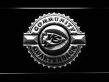 Kansas City Chiefs Community Quarterback LED Neon Sign Electrical - White - TheLedHeroes
