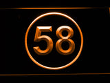FREE Kansas City Chiefs #58 Derrick Thomas LED Sign - Orange - TheLedHeroes