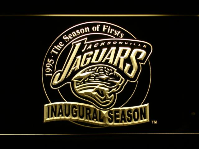 Jacksonville Jaguars Inaugural Season LED Neon Sign Electrical - Yellow - TheLedHeroes