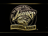 Jacksonville Jaguars Inaugural Season LED Neon Sign USB - Yellow - TheLedHeroes