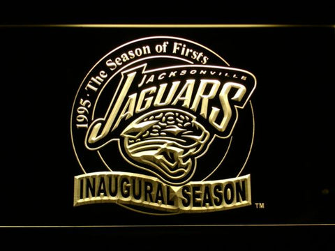 Jacksonville Jaguars Inaugural Season LED Neon Sign USB - Yellow - TheLedHeroes
