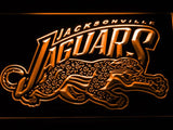 Jacksonville Jaguars (4) LED Neon Sign USB - Orange - TheLedHeroes