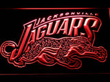 Jacksonville Jaguars (4) LED Neon Sign USB - Red - TheLedHeroes