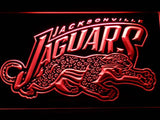 Jacksonville Jaguars (4) LED Neon Sign Electrical - Red - TheLedHeroes