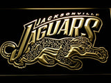 Jacksonville Jaguars (4) LED Neon Sign USB - Yellow - TheLedHeroes