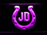Indianapolis Colts 50th Anniversary LED Neon Sign USB - Purple - TheLedHeroes
