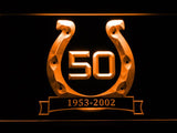 Indianapolis Colts 10th Celebration LED Neon Sign Electrical - Orange - TheLedHeroes
