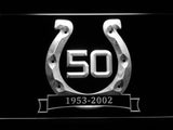 Indianapolis Colts 10th Celebration LED Neon Sign USB - White - TheLedHeroes
