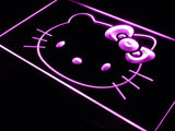 Hello Kitty (2) LED Neon Sign USB - Purple - TheLedHeroes