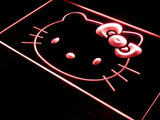 Hello Kitty (2) LED Neon Sign USB - Red - TheLedHeroes
