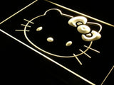 Hello Kitty (2) LED Neon Sign USB - Yellow - TheLedHeroes
