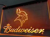 FREE Minnesota Vikings Budweiser LED Sign - Orange - TheLedHeroes