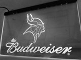 FREE Minnesota Vikings Budweiser LED Sign - White - TheLedHeroes