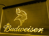 FREE Minnesota Vikings Budweiser LED Sign - Yellow - TheLedHeroes