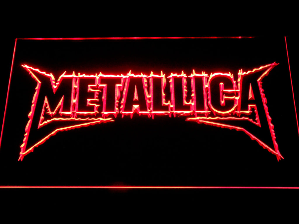 Metallica (4) LED Neon Sign USB - Red - TheLedHeroes