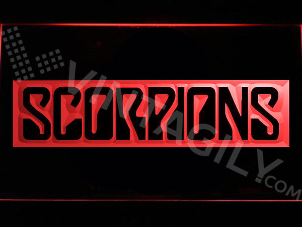 Scorpions LED Sign - Red - TheLedHeroes