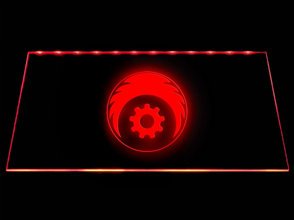 Fallout Brotherhood of Steel LED Neon Sign Electrical - Red - TheLedHeroes