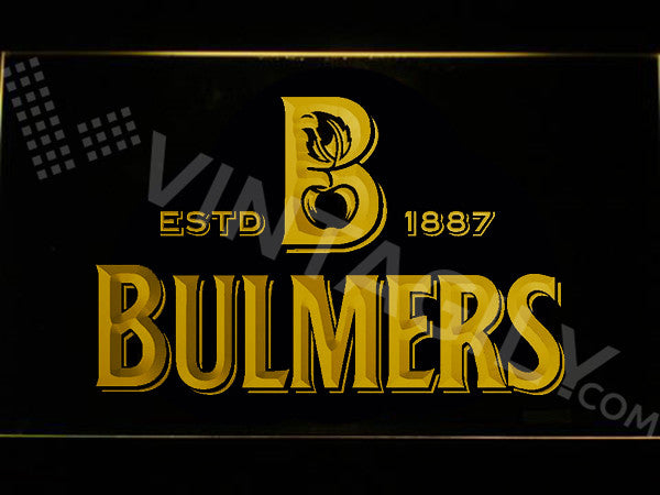 Bulmers LED Sign - Yellow - TheLedHeroes