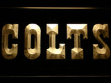 Indianapolis Colts (6) LED Neon Sign Electrical - Yellow - TheLedHeroes