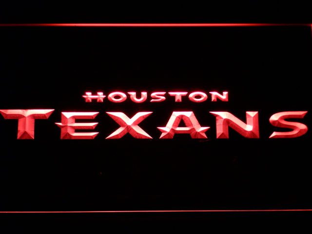 FREE Houston Texans (3) LED Sign - Red - TheLedHeroes