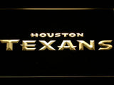 Houston Texans (3) LED Neon Sign USB - Yellow - TheLedHeroes
