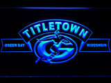 Green Bay Packers Titletown LED Neon Sign USB - Blue - TheLedHeroes