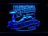Green Bay Packers Lambeau Field (2) LED Neon Sign USB - Blue - TheLedHeroes
