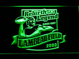 Green Bay Packers Lambeau Field (2) LED Neon Sign Electrical - Green - TheLedHeroes