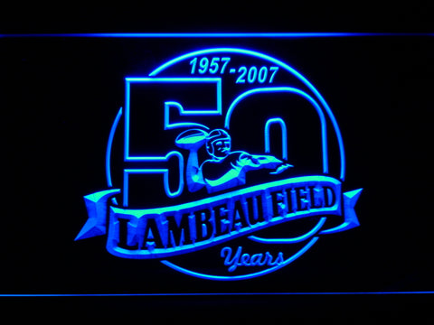 Green Bay Packers Lambeau Field 50th Anniversary LED Sign -  - TheLedHeroes