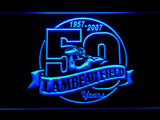 Green Bay Packers Lambeau Field 50th Anniversary LED Neon Sign Electrical - Blue - TheLedHeroes