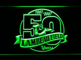 Green Bay Packers Lambeau Field 50th Anniversary LED Neon Sign USB - Green - TheLedHeroes