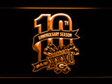 Green Bay Packers 10th Anniversary Season LED Sign - Orange - TheLedHeroes