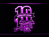 Green Bay Packers 10th Anniversary Season LED Neon Sign USB - Purple - TheLedHeroes