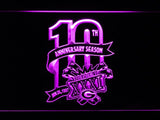 Green Bay Packers 10th Anniversary Season LED Neon Sign Electrical - Purple - TheLedHeroes