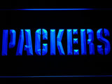 Green Bay Packers (4) LED Neon Sign USB - Blue - TheLedHeroes