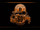 Detroit Lions 60th Anniversary LED Neon Sign Electrical - Orange - TheLedHeroes