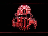 Detroit Lions 60th Anniversary LED Neon Sign Electrical - Red - TheLedHeroes