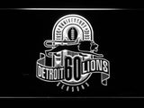 Detroit Lions 60th Anniversary LED Neon Sign Electrical - White - TheLedHeroes