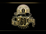 Detroit Lions 60th Anniversary LED Neon Sign Electrical - Yellow - TheLedHeroes