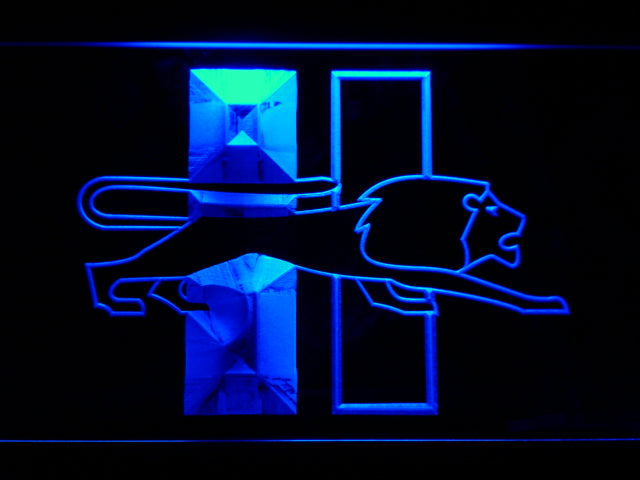 FREE Detroit Lions (7) LED Sign - Blue - TheLedHeroes