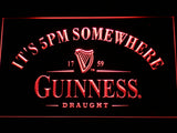 FREE Guinness Draught It's 5pm Somewhere LED Sign - Red - TheLedHeroes