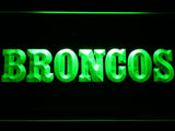 Denver Broncos (8) LED Neon Sign Electrical - Green - TheLedHeroes