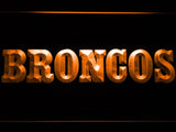 Denver Broncos (8) LED Neon Sign Electrical - Orange - TheLedHeroes