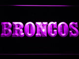 Denver Broncos (8) LED Neon Sign Electrical - Purple - TheLedHeroes
