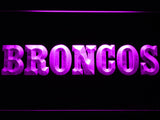 Denver Broncos (8) LED Sign - Purple - TheLedHeroes