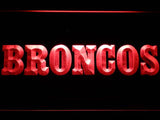 Denver Broncos (8) LED Neon Sign Electrical - Red - TheLedHeroes